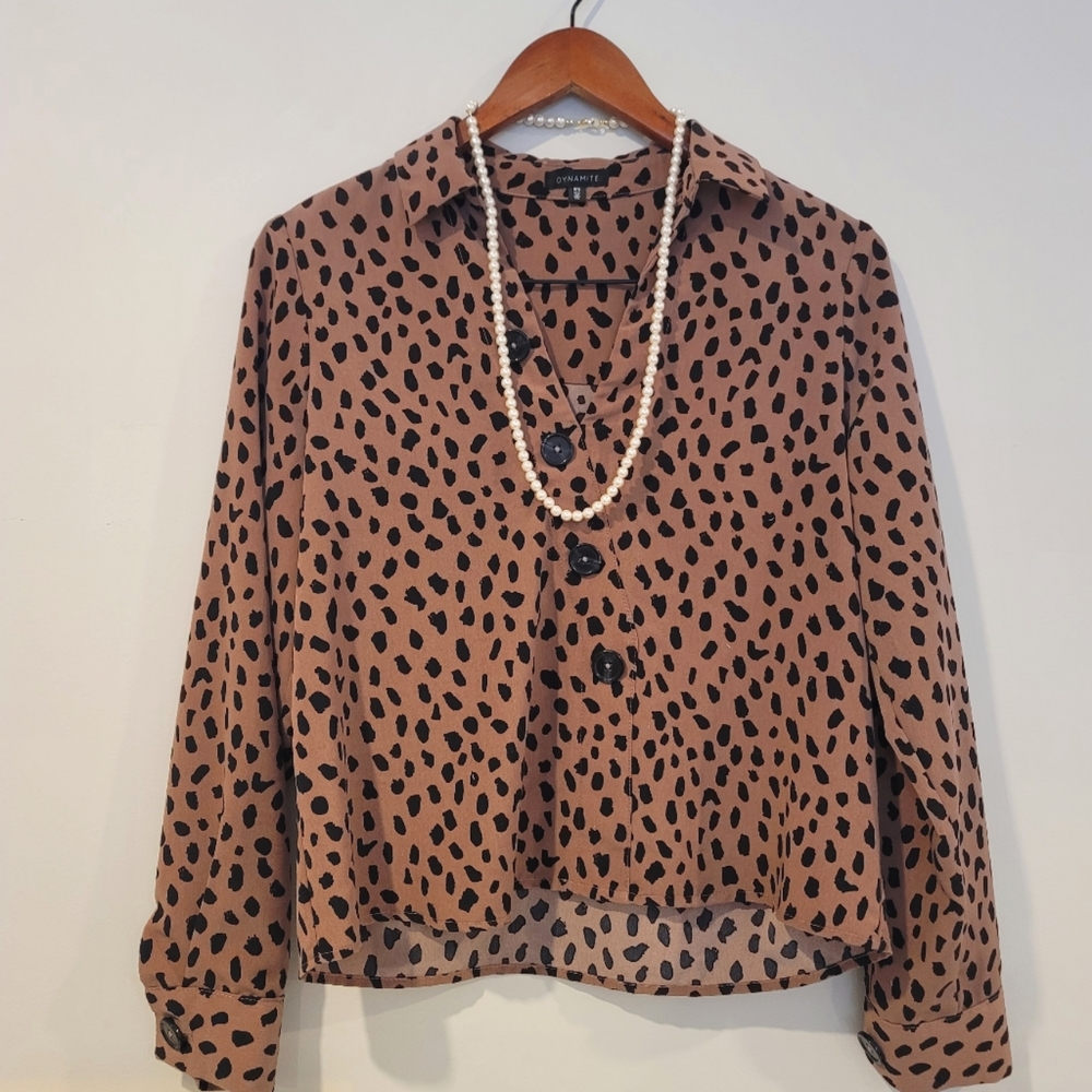 Cute Dusty Rose Blouse